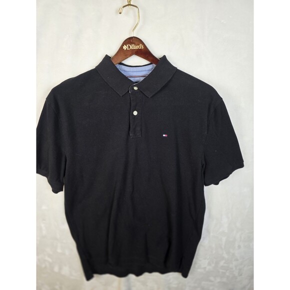 Tommy Hilfiger Men's L Blue Short‎ Sleeve Shirt - Picture 2 of 4